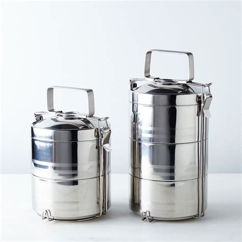 Onyx Stainless Steel Tiffins Lunch Box, 2 Sizes, Food 